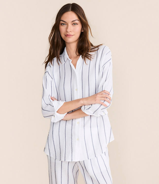 Lou & Grey Striped Triple Cloth Shirt