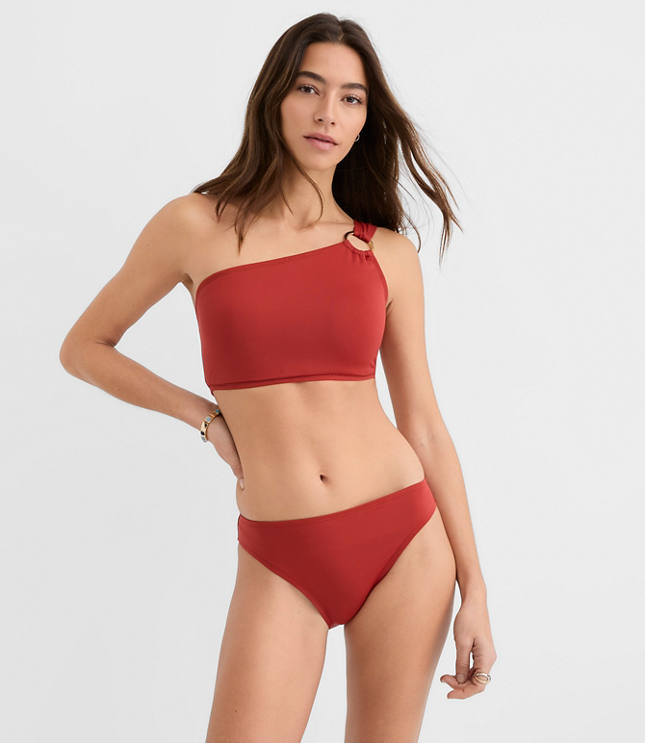 LOFT Beach Ring One Shoulder Bikini Top