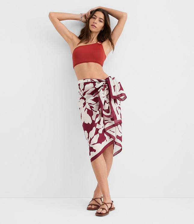 LOFT Beach Ring One Shoulder Bikini Top