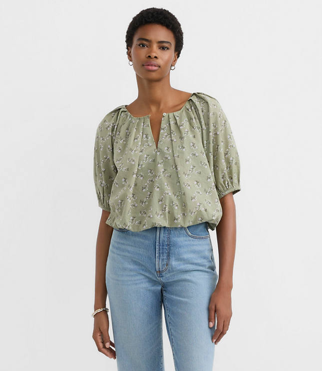 Floral Bubble Blouse