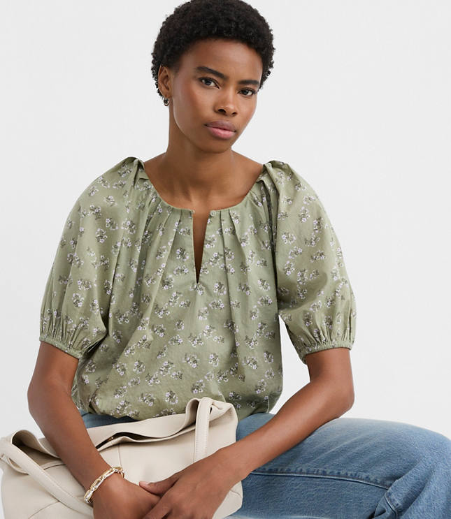 Floral Bubble Blouse