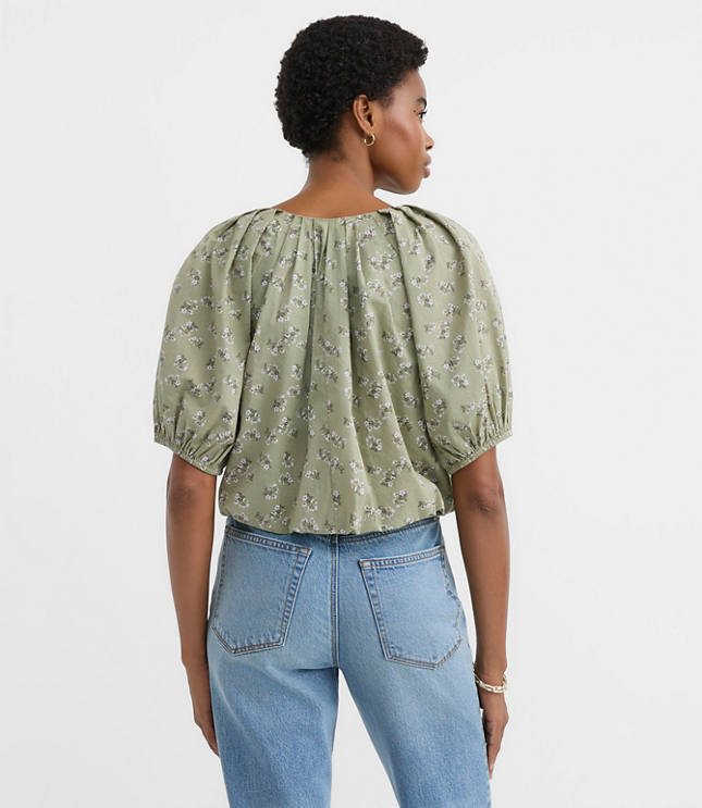 Floral Bubble Blouse