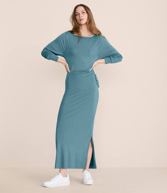 Petite Lou & Grey Brushed Jersey Cinched Maxi Dress
