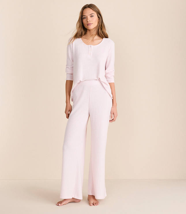Lou & Grey Brushed Waffle Pajama Set