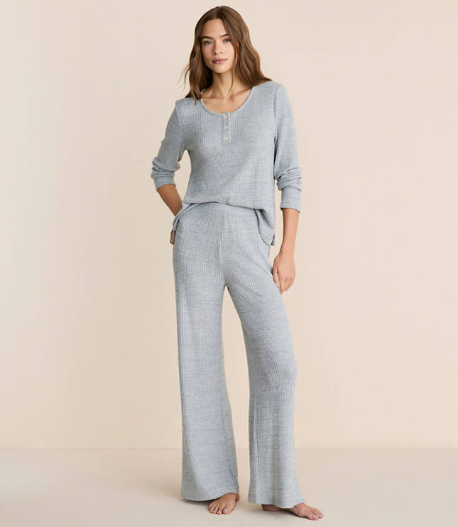 Lou & Grey Brushed Waffle Pajama Set
