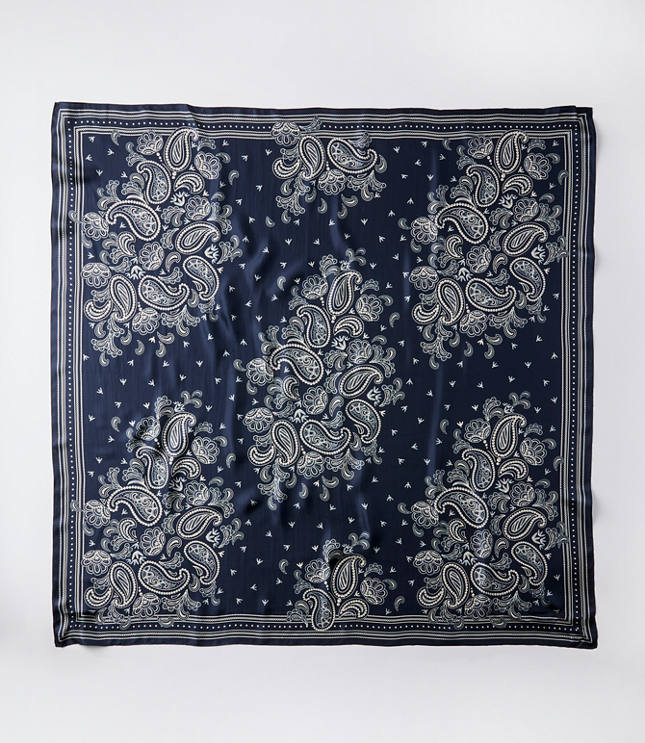 Paisley Silk Square Scarf