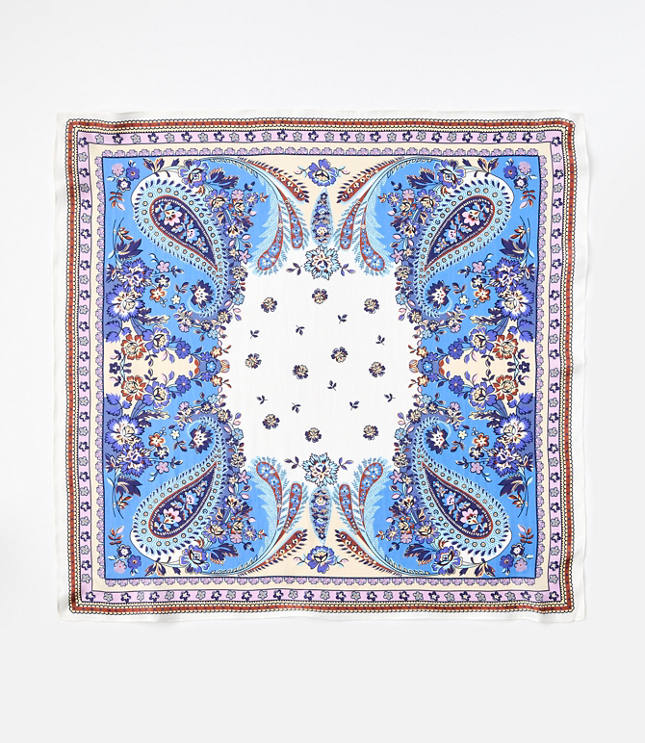 Paisley Silk Square Scarf