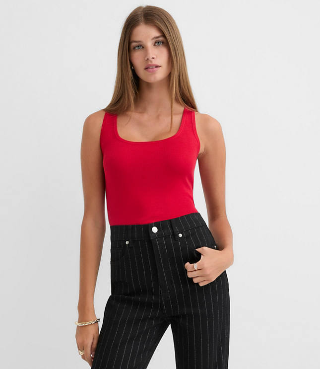 Ribbed Sweater Tank Top