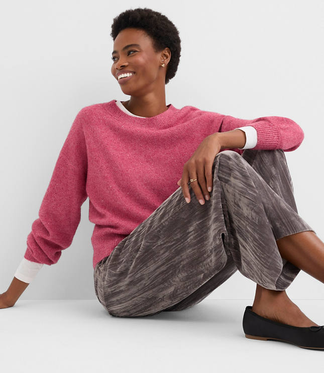 Shimmer Blouson Sweater