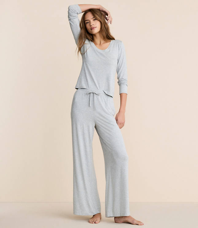 Lou & Grey Heathered Softened Modal Pajama Set