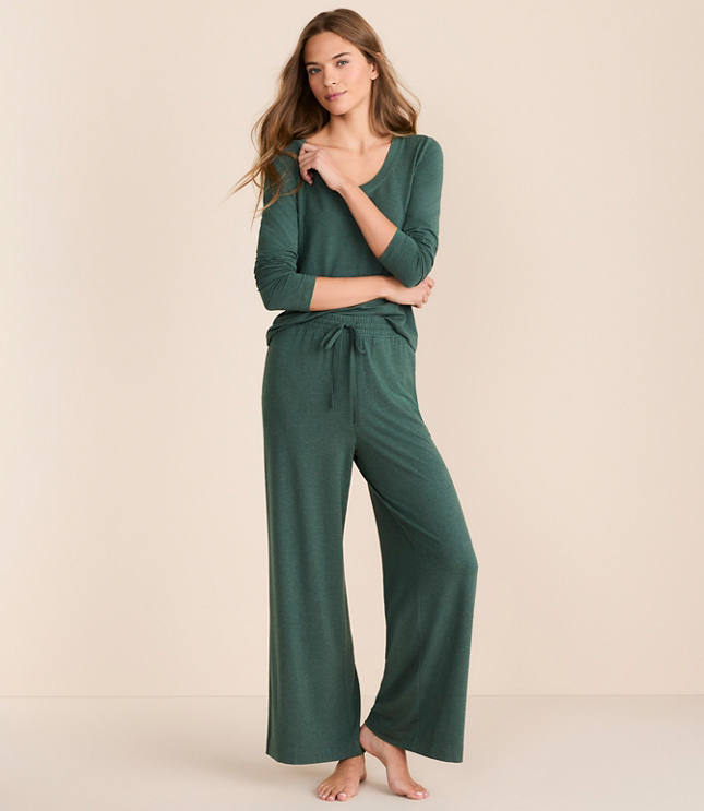 Lou & Grey Heathered Softened Modal Pajama Set