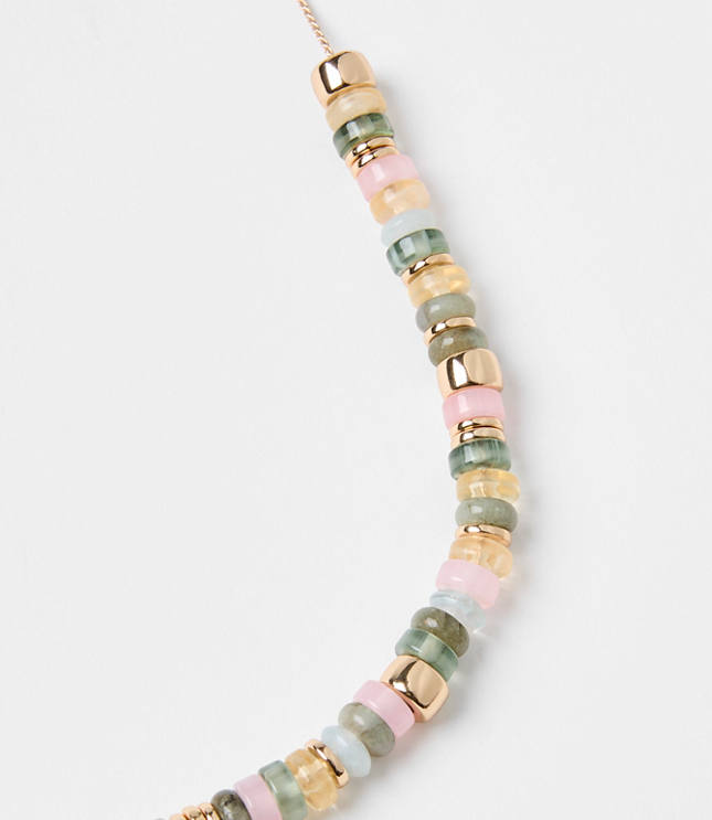 Marbleized Spliced Pull Tie Necklace