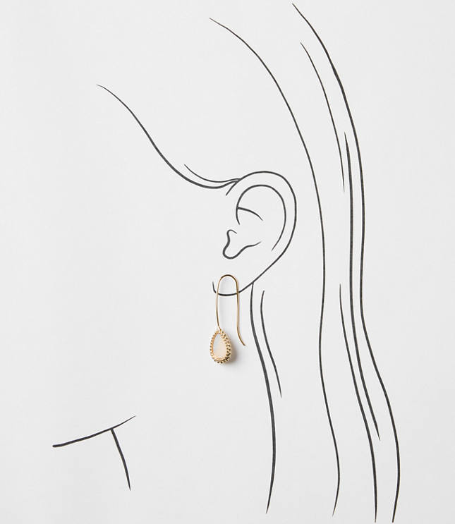 Mother Of Pearl Rope Pull Through Earrings