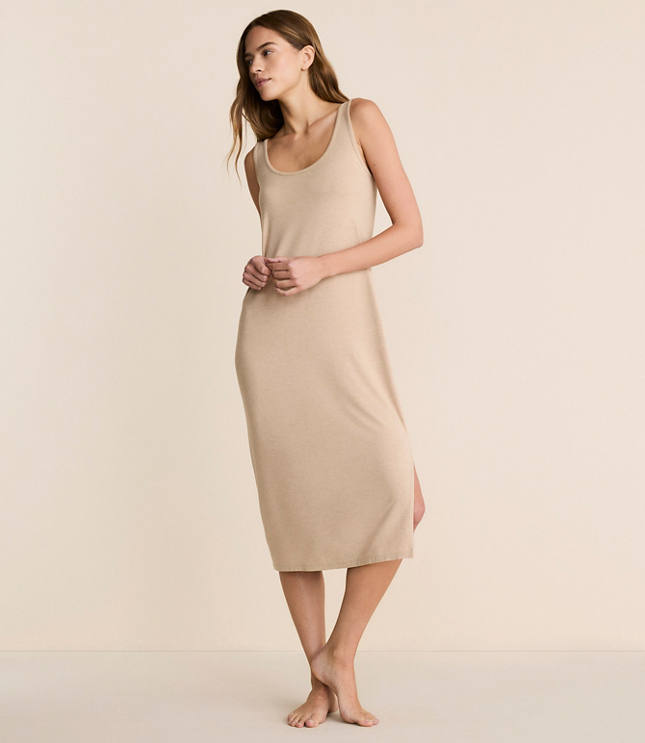 Lou & Grey Heathered Softened Modal Pajama Dress