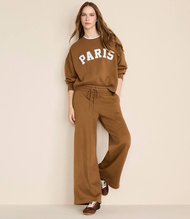 Petite Lou & Grey Elite Fleece Wide Leg Sweatpants