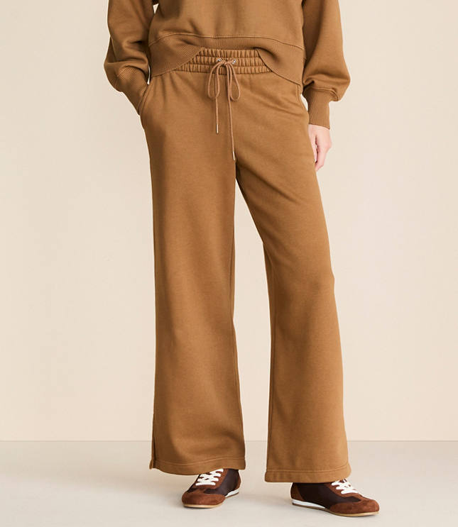 Petite Lou & Grey Elite Fleece Wide Leg Sweatpants