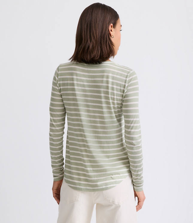 Striped Long Sleeve Everyday Tee