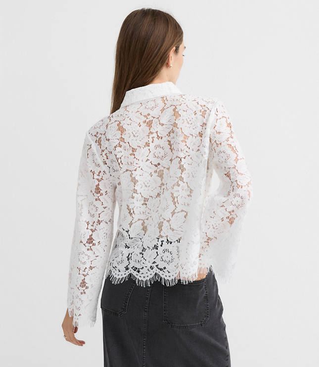 Floral Scalloped Lace Top