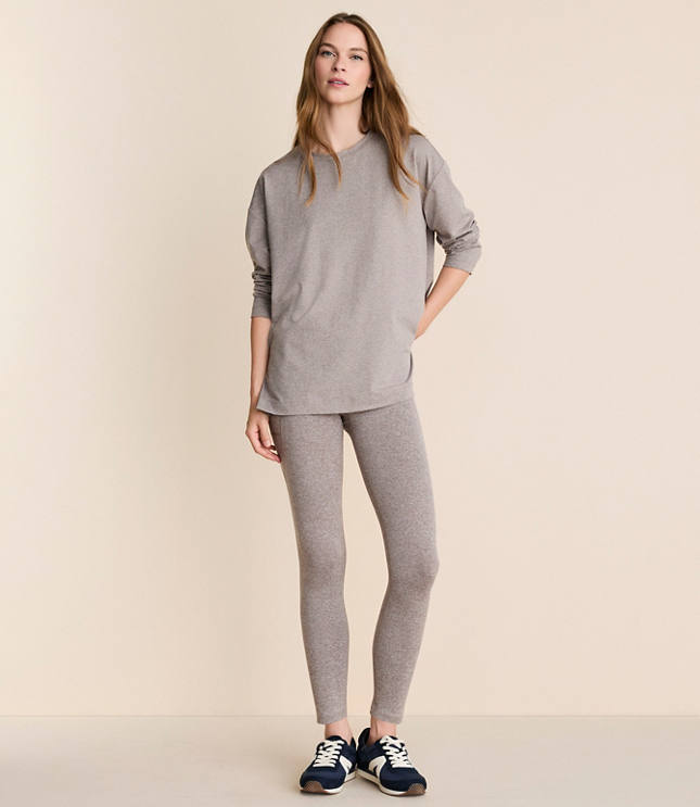 Petite Lou & Grey Heathered Brushedsoft Side Pocket 7/8 Leggings