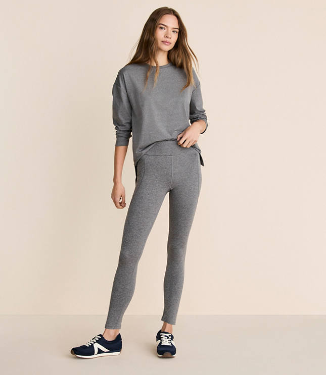Petite Lou & Grey Heathered Brushedsoft Side Pocket 7/8 Leggings