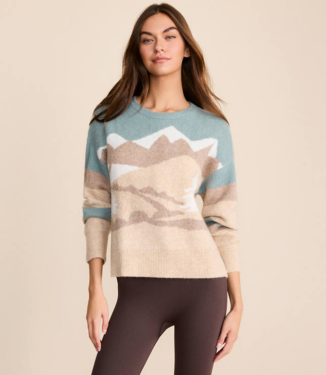 Petite Lou & Grey Snowy Mountain Cloudstitch Sweater