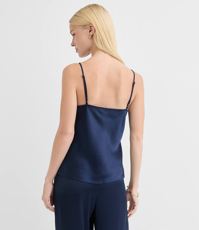 Lace Trim Satin Cami