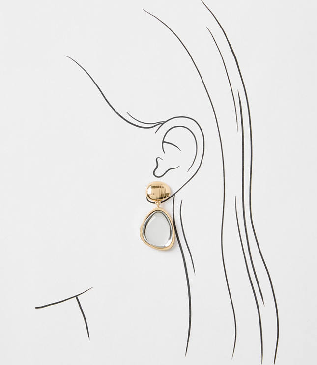 Crystal Mixed Metal Statement Earrings