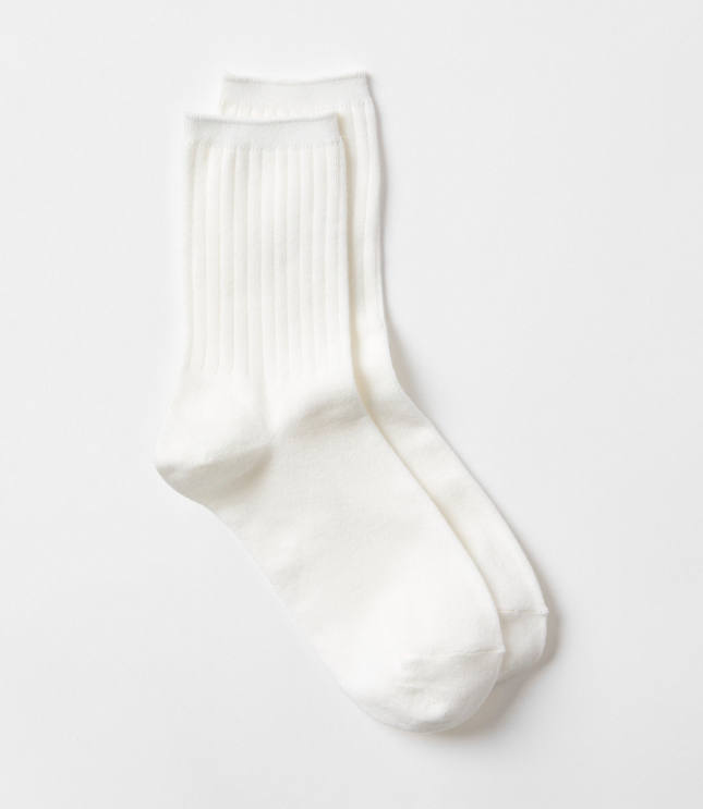 Ribbed Crew Socks