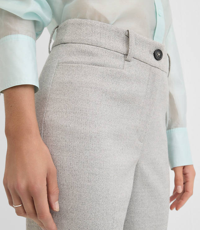 Parker Straight Pants in Shimmer Herringbone