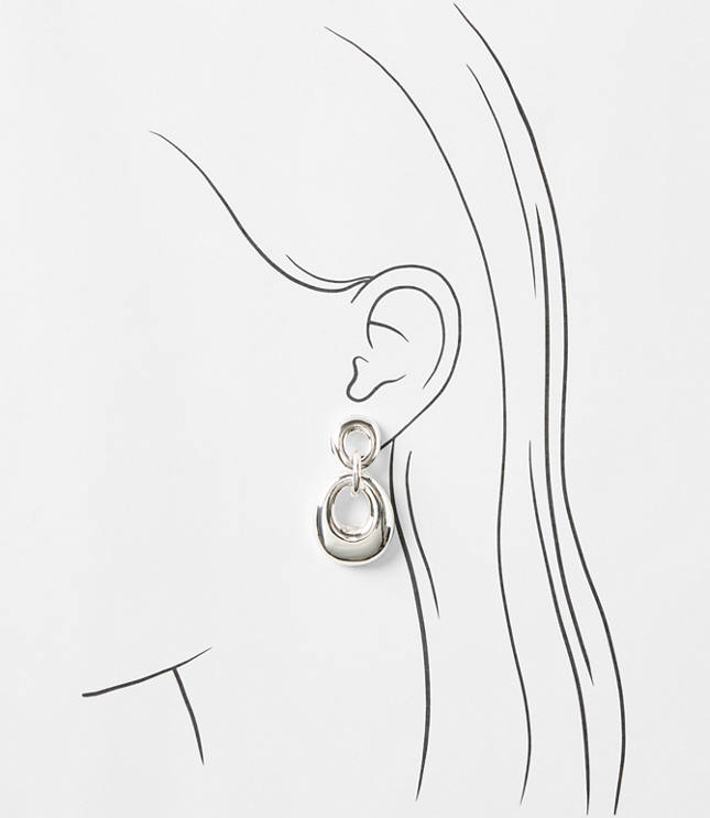 Chunky Linked Drop Earrings