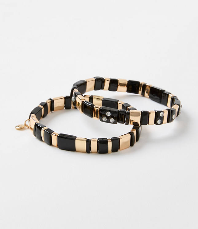 Sparkle Chicklet Bracelet Set