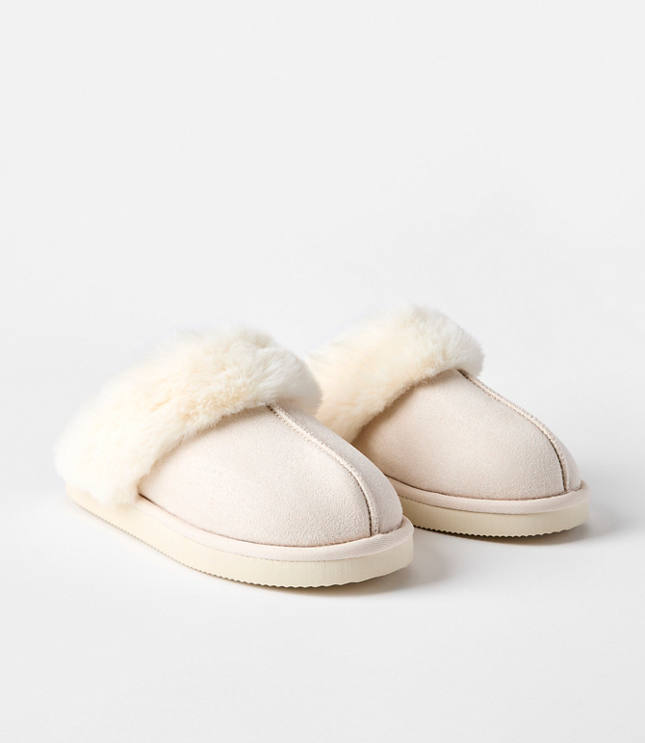 Faux Fur Lined Slippers