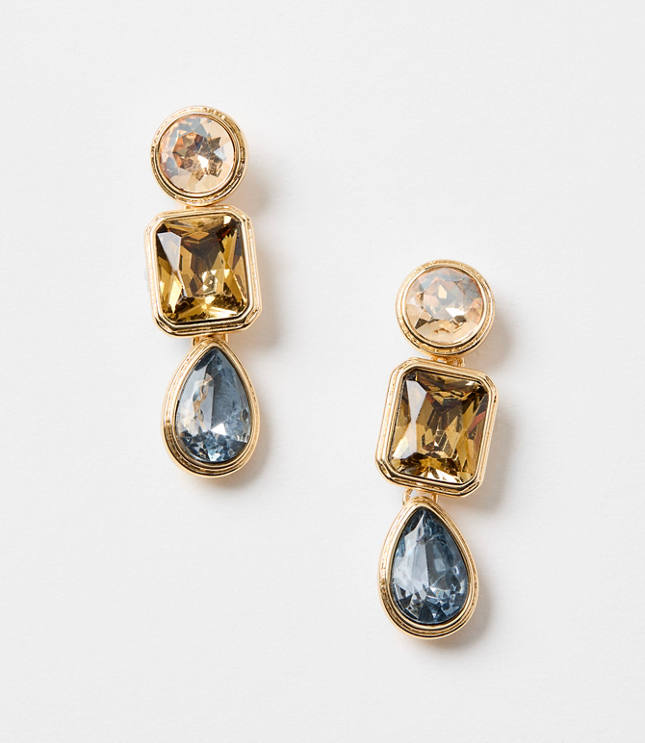 Sparkle Triple Drop Earrings