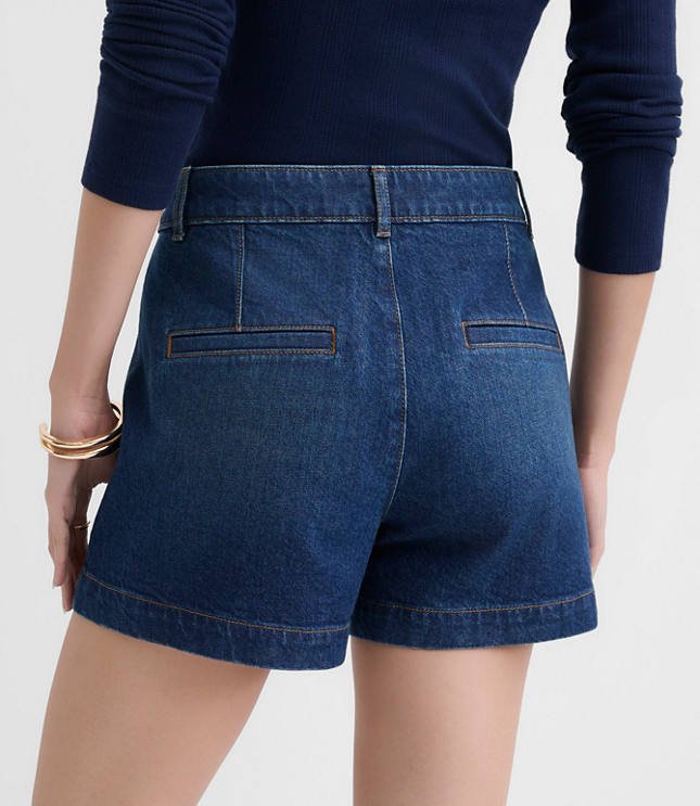 Petite Palmer Denim Shorts in Vintage Mid Wash