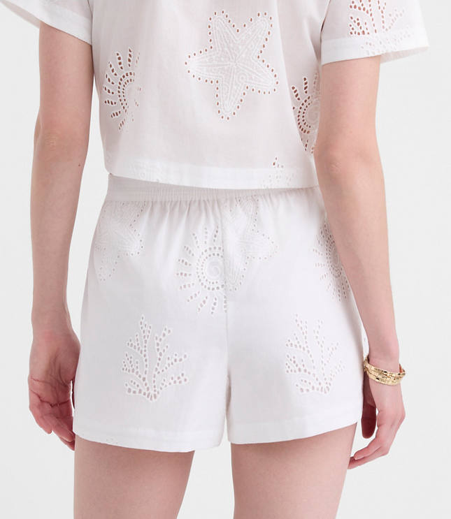 LOFT Beach Sea Eyelet Shorts