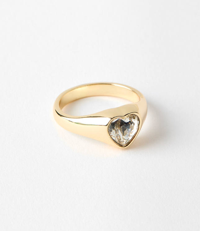 Crystal Heart Ring