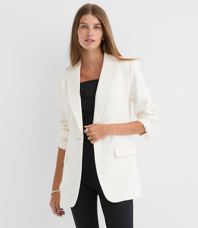 Twill Sculpted Modern Blazer