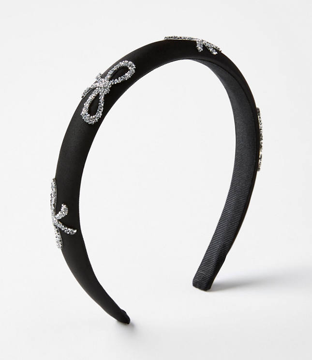Crystal Bow Puff Headband