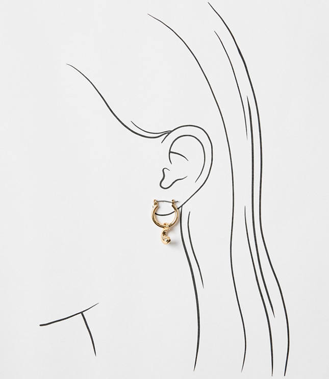 Charm Hoop Earring Set