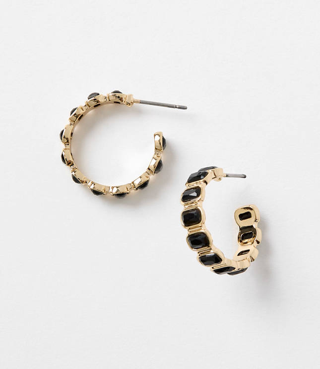 Crystal Hoop Earrings