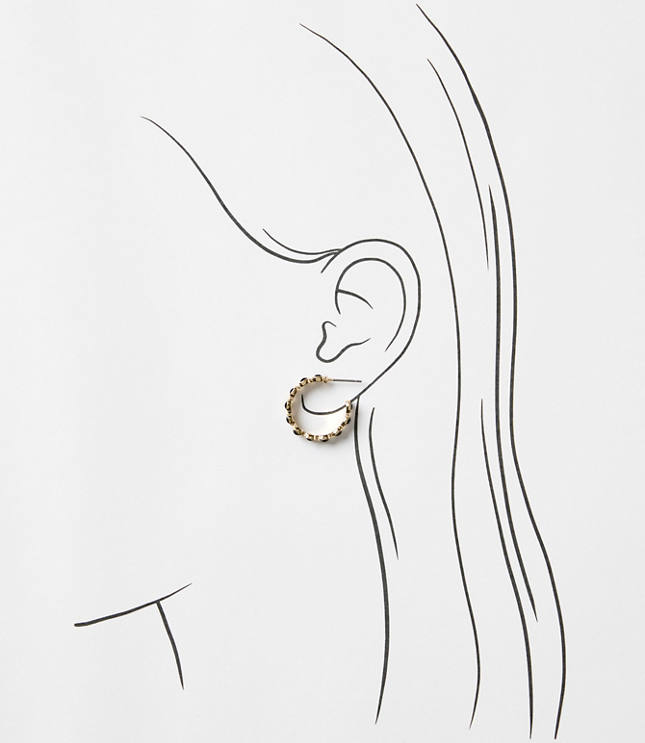 Crystal Hoop Earrings