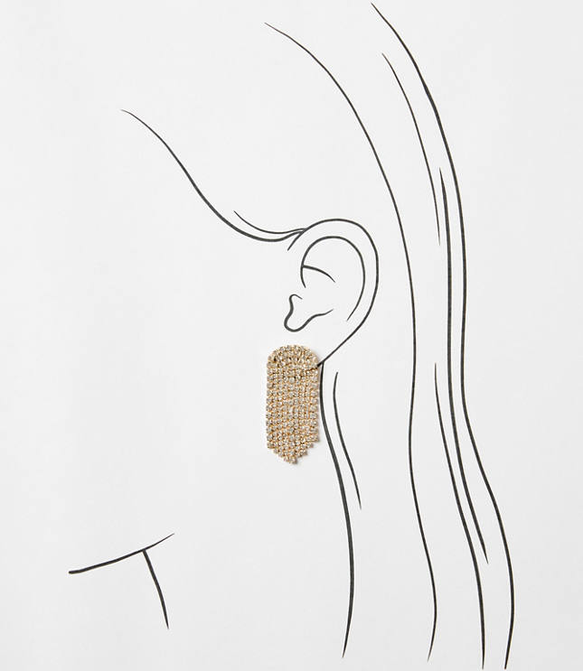 Pave Waterfall Statement Earrings