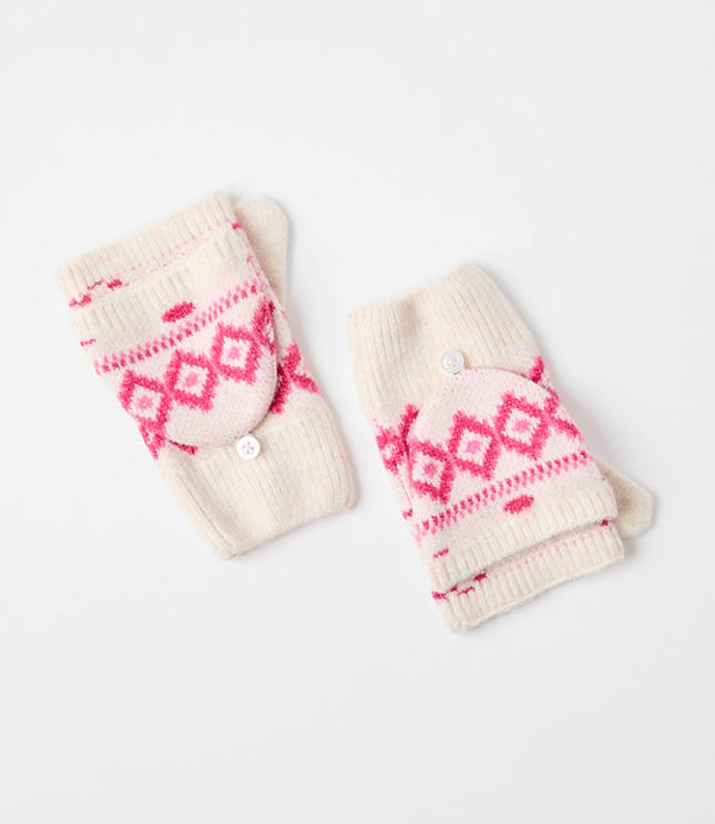 Fair Isle Flip Top Mittens