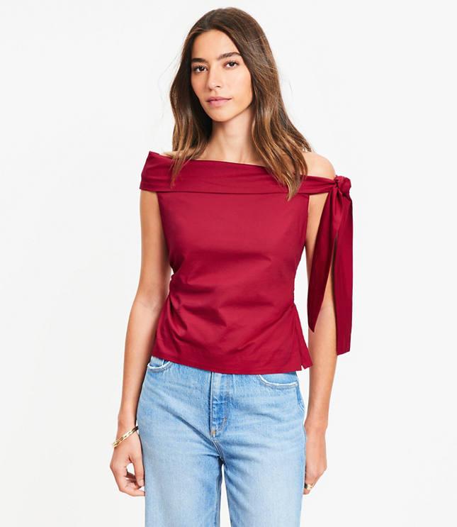 Tie One Shoulder Top