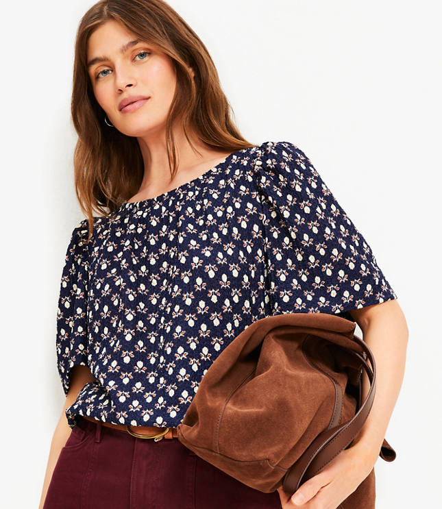 Garden Flutter Sleeve Top