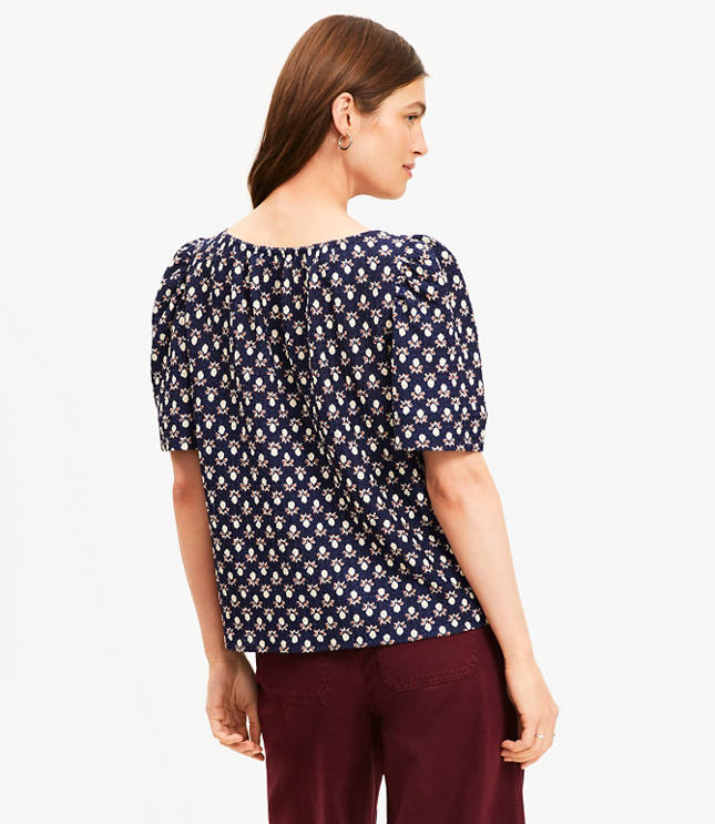 Garden Flutter Sleeve Top