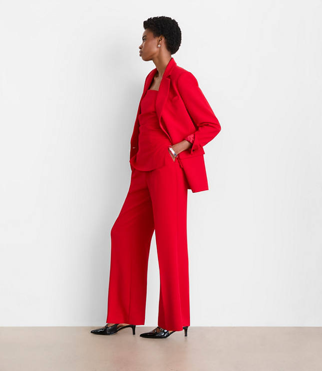 LOFT Versa Crepe Drape Relaxed Blazer