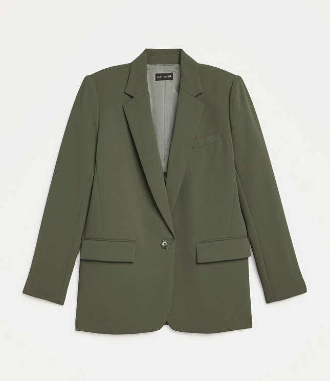 LOFT Versa Crepe Drape Relaxed Blazer