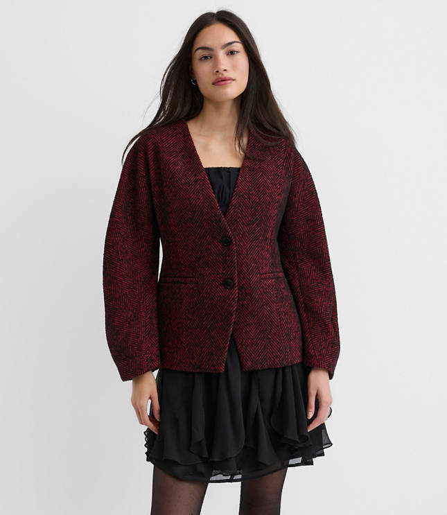 Herringbone Sculpted Jacket