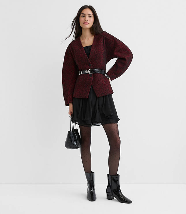 Herringbone Sculpted Jacket